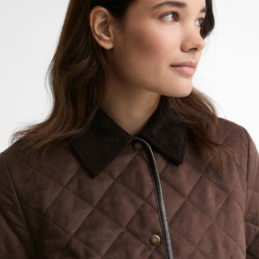 Barbour Women's Sonya Quilted Jacket in Dark Brown