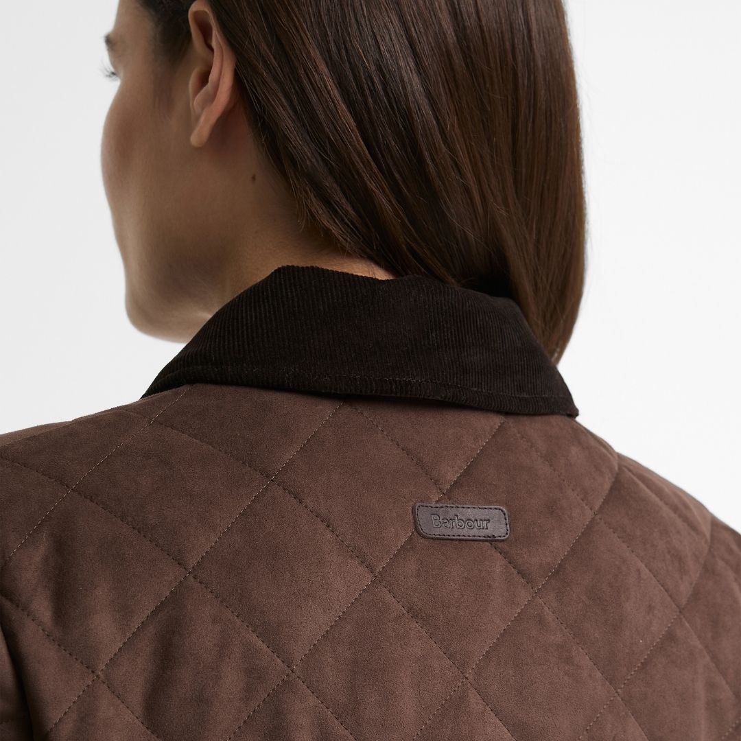 Barbour Women's Sonya Quilted Jacket in Dark Brown