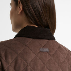 Barbour Women's Sonya Quilted Jacket in Dark Brown