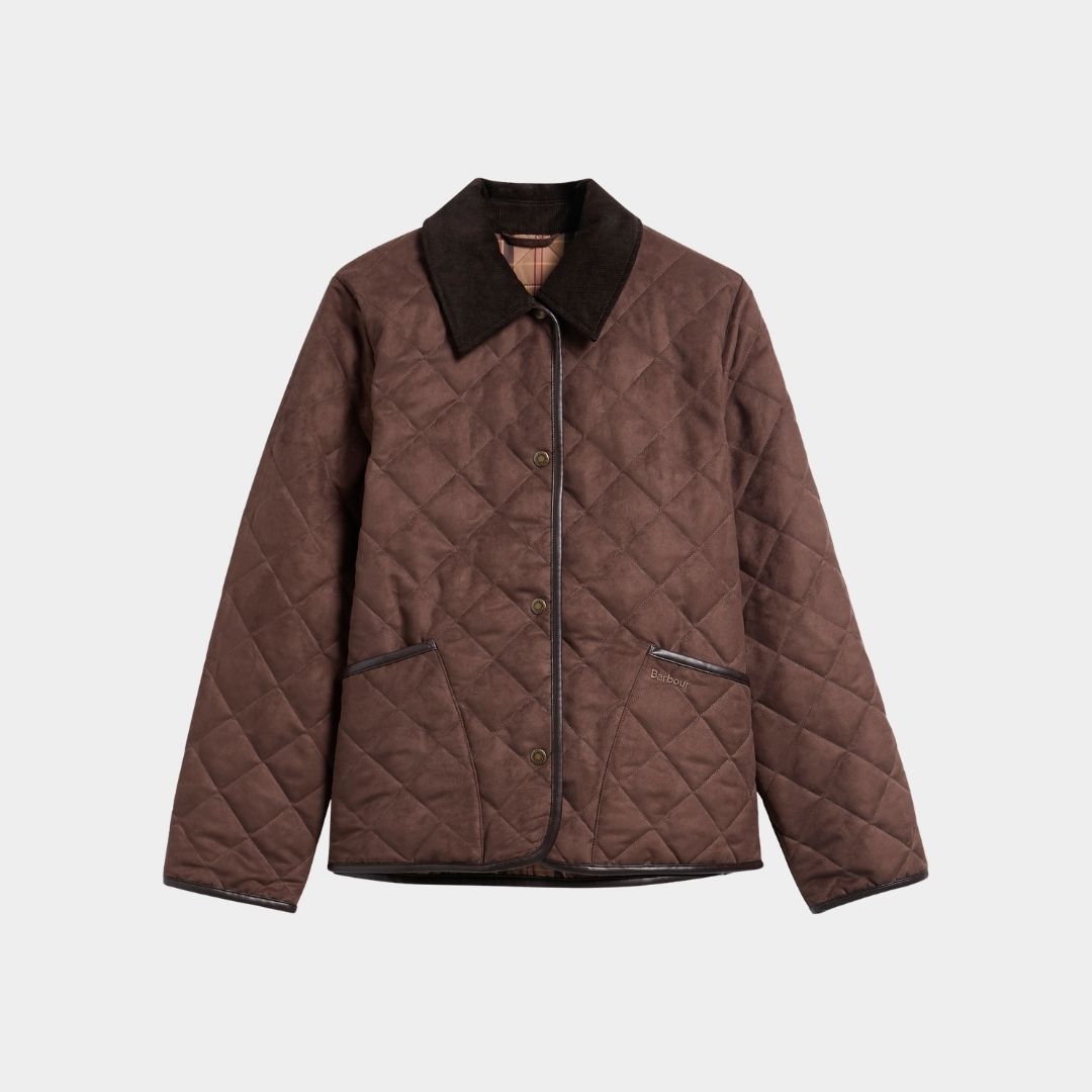 Barbour Women's Sonya Quilted Jacket in Dark Brown
