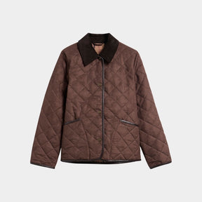 Barbour Women's Sonya Quilted Jacket in Dark Brown