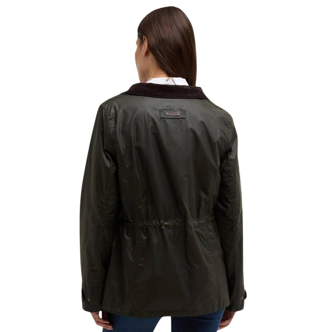 Barbour Women's Summer Sapper Wax Jacket in Archive Olive