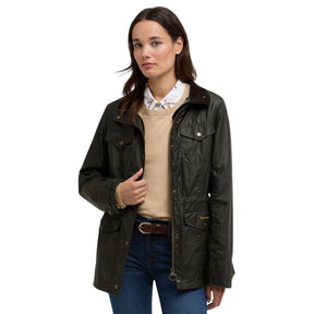 Barbour Women's Summer Sapper Wax Jacket in Archive Olive