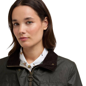Barbour Women's Summer Sapper Wax Jacket in Archive Olive