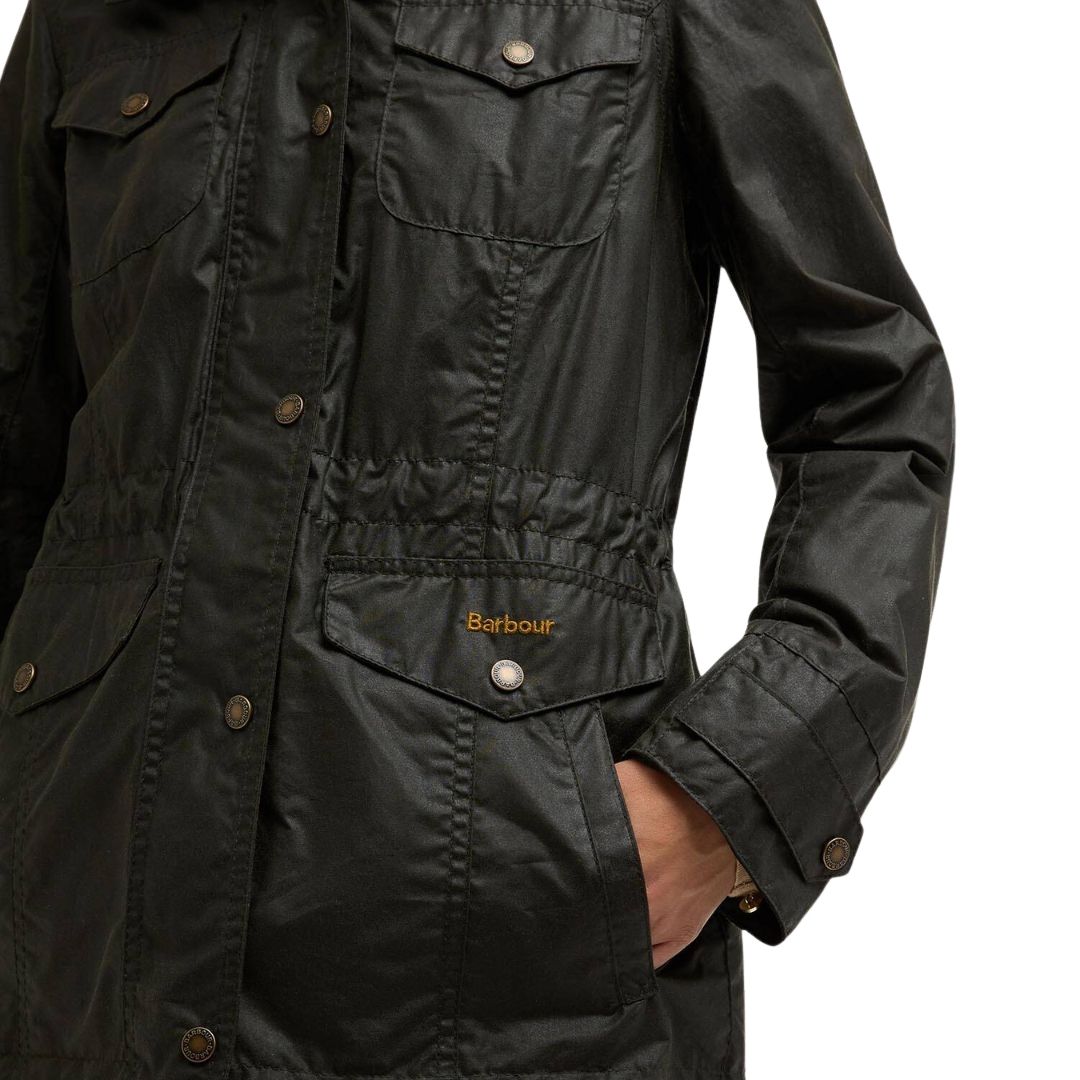 Barbour Women's Summer Sapper Wax Jacket in Archive Olive
