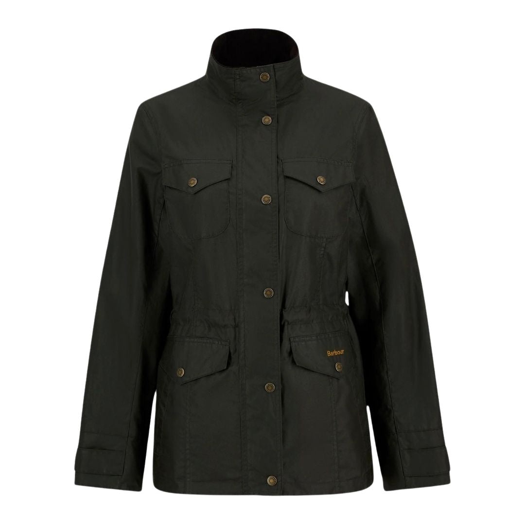 Barbour Women's Summer Sapper Wax Jacket in Archive Olive