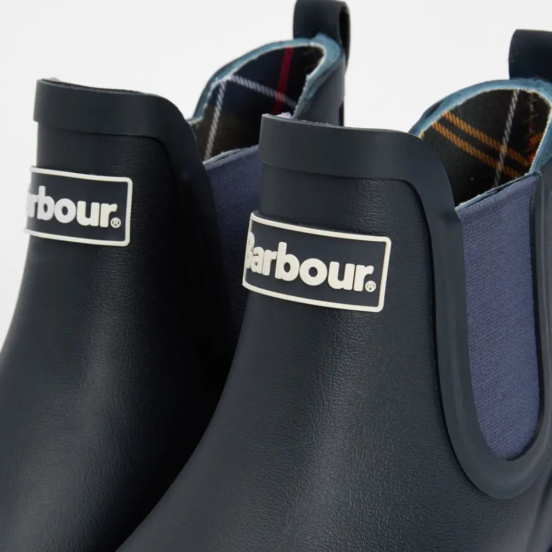 Barbour Women's Wilton Chelsea Boots in Classic Navy