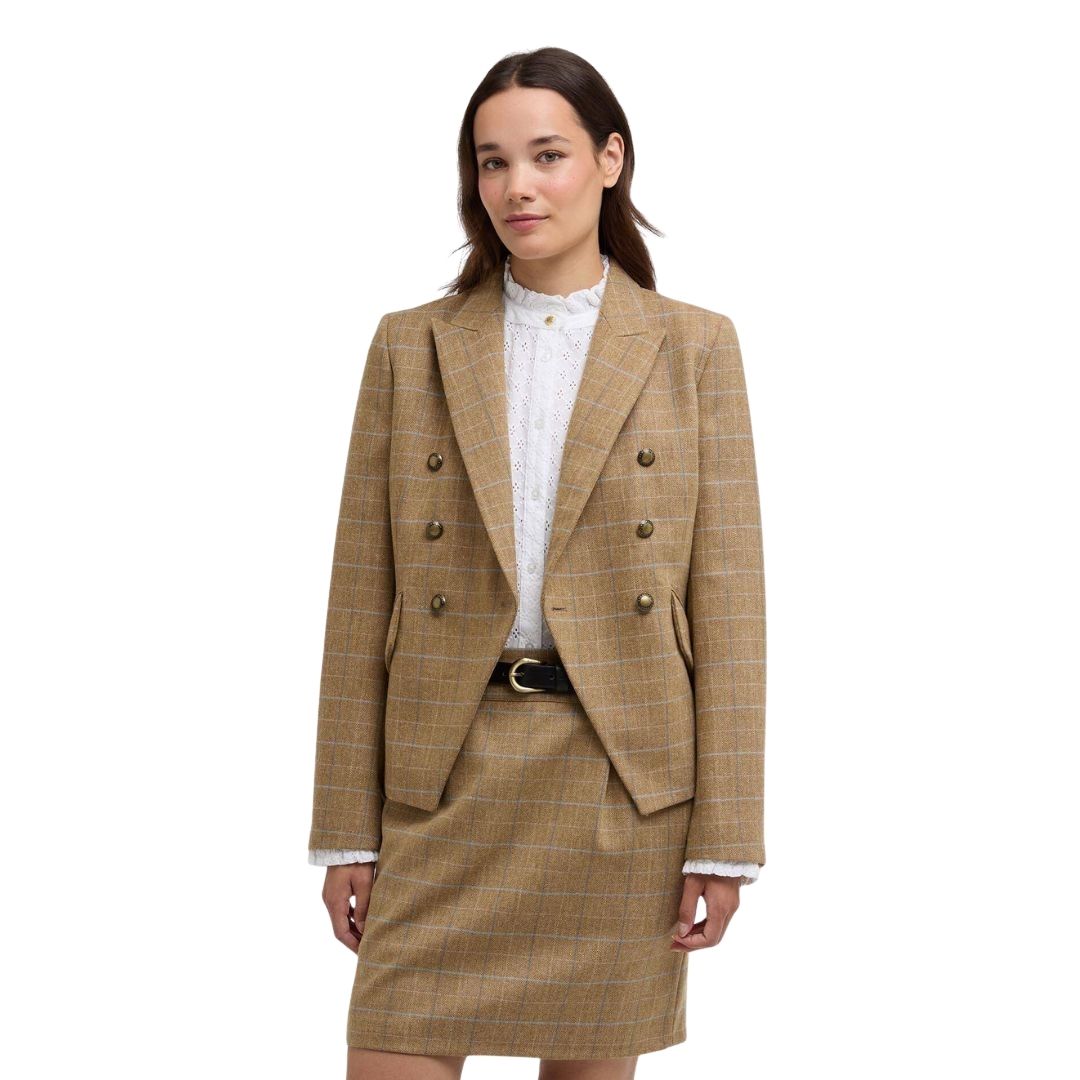 Barbour Women's Wisteria Tailored Blazer in Soft Blue