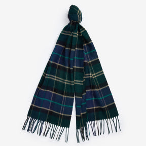 Barbour Yaxley Tartan Scarf in Green Loch