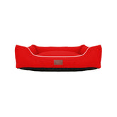 Beddies Waterproof Lounger Dog Bed in Red and Grey