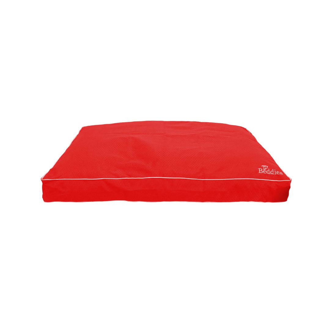 Beddies Waterproof Mattress in Red and Grey
