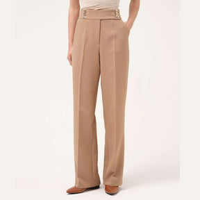 Cristina Barros Trouser Button Strap in Camel
