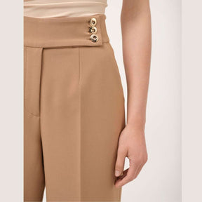 Cristina Barros Trouser Button Strap in Camel