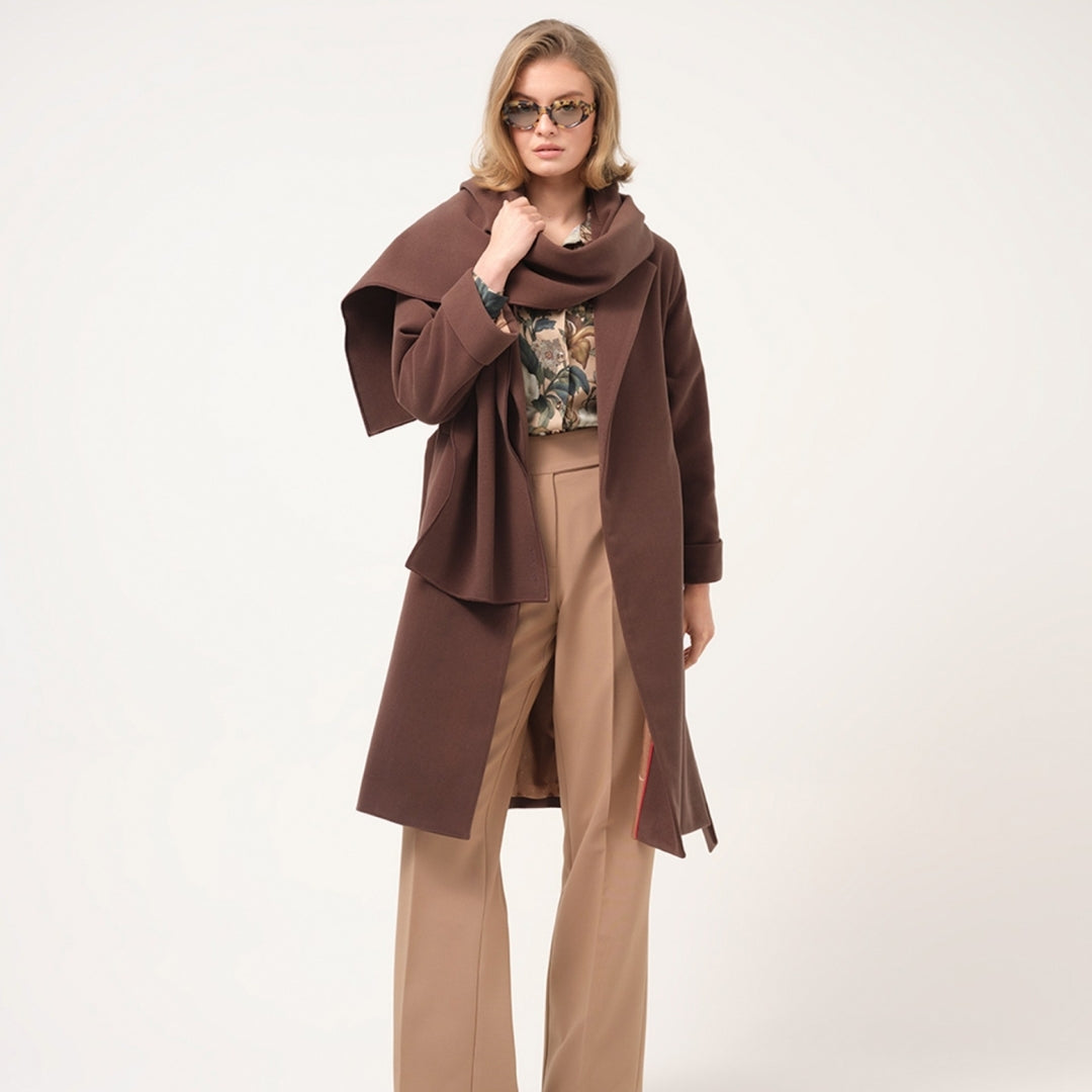 Cristina Barros Trouser Button Strap in Camel