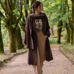 Cristina Barros Trouser Button Strap in Camel