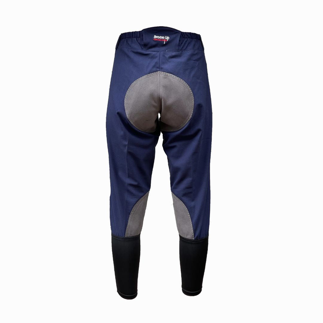 Celtic Equine Breeze Up Exercise Breech in Navy & Grey