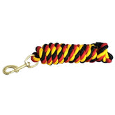 Celtic Equine Chukka Cotton Lead Rope in Red/Black/Yellow