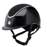 Charles Owen Kylo Hyda Helmet in Black Gloss/Crystal