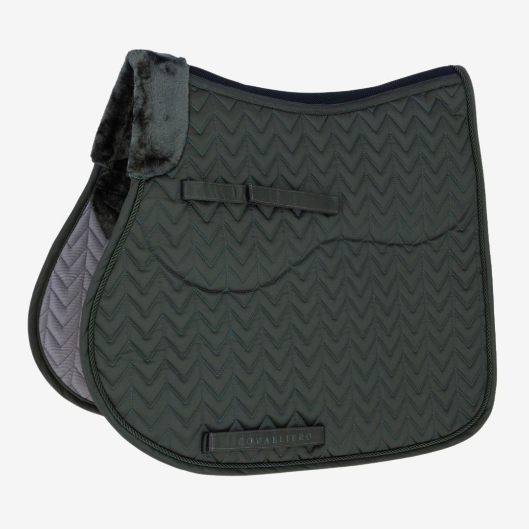 Covalliero Horse AW24 Saddle Pad in Opal Green