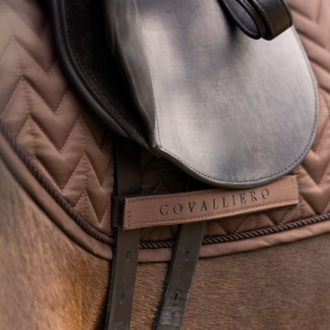 Covalliero Horse AW24 Saddle Pad in Taupe