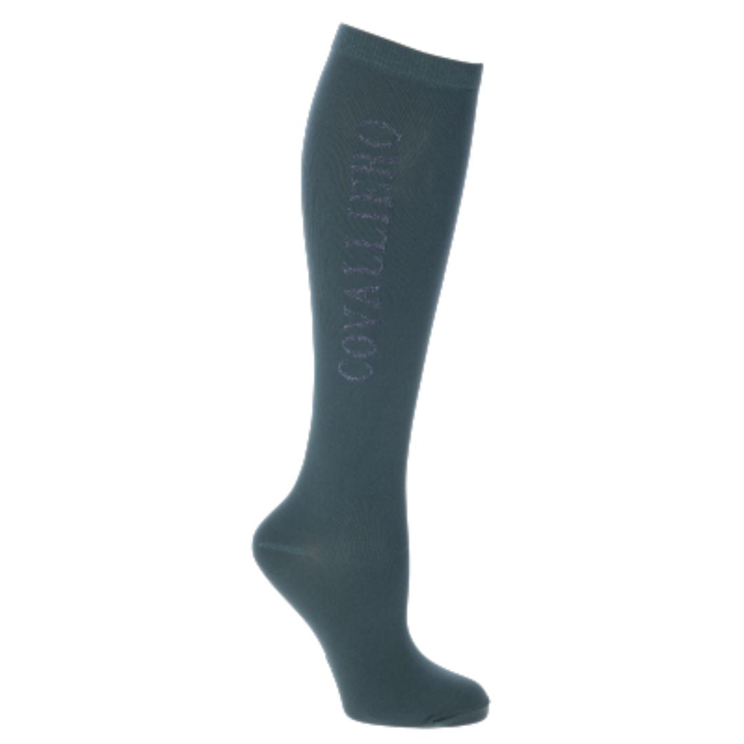 Covalliero Competition Riding Socks in Jade Green