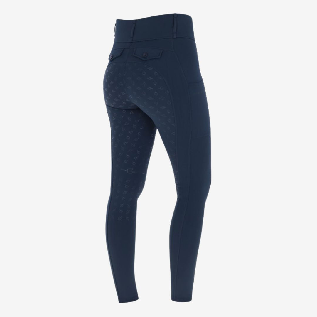 Covalliero Women's AW24 Riding Tights Grip in Dark Navy