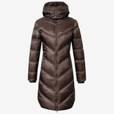 Covalliero Women's Quilted Coat in Coffee