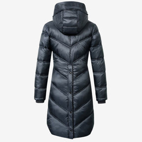 Covalliero Women's Quilted Coat in Dark Navy