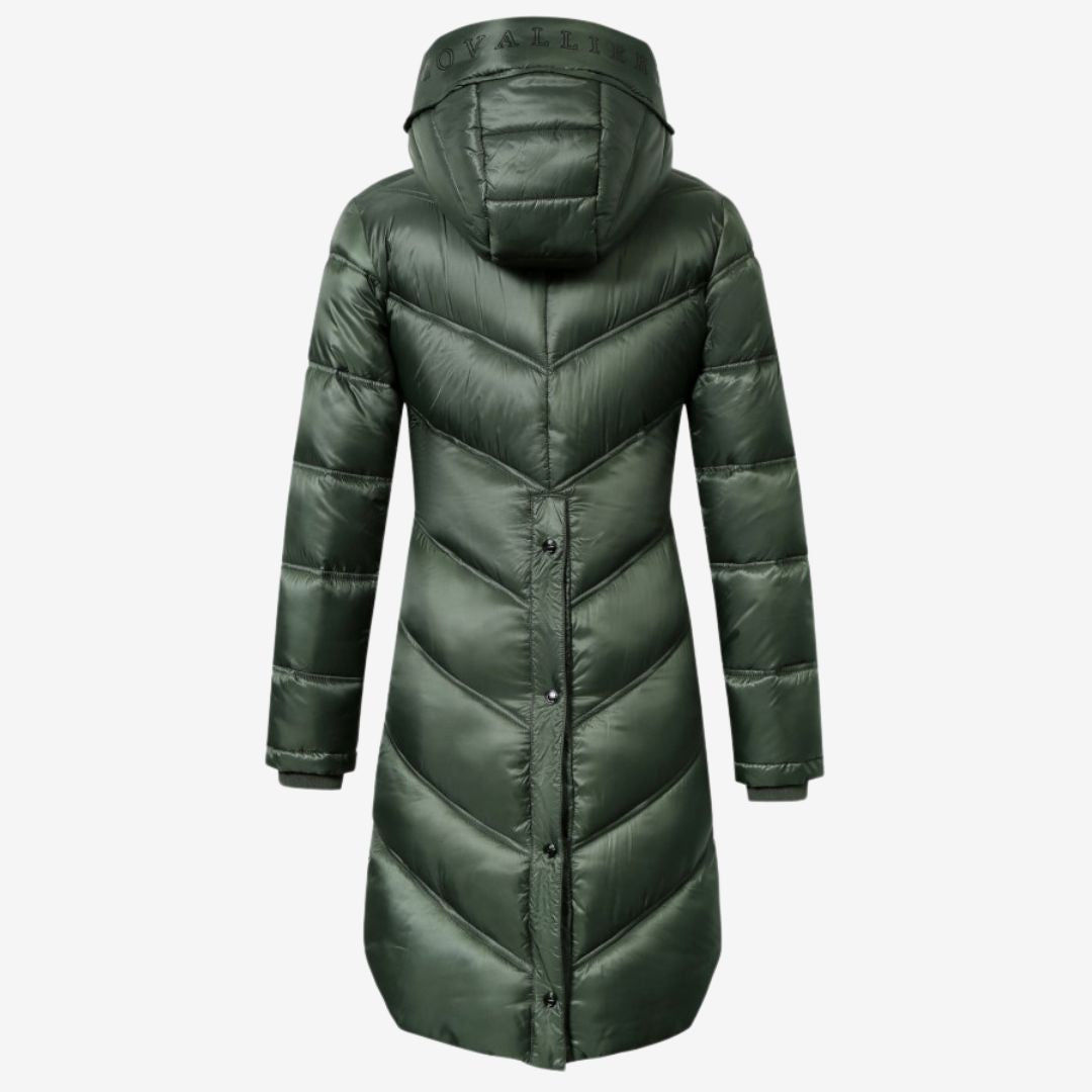 Covalliero Women's Quilted Coat in Opal Green