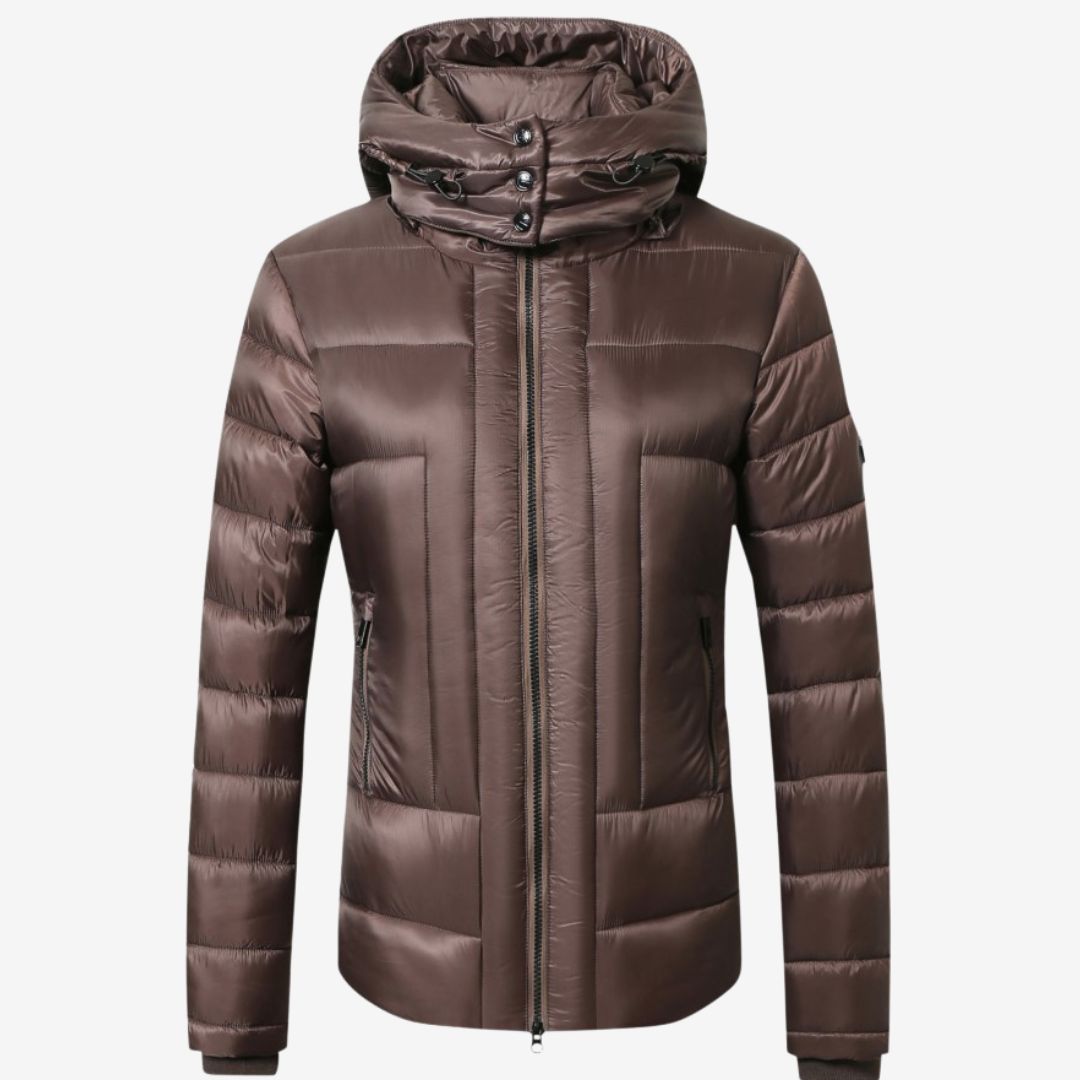 Covalliero Kids Quilted Jacket in Coffee