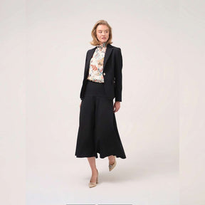 Cristina Barros Blazer with Pocket Appliques in Black