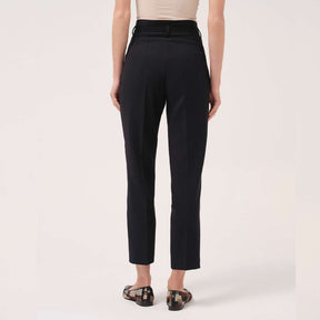 Cristina Barros Classic Trouser with Belt in Black