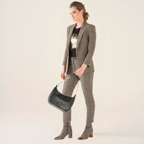 Cristina Barros Plaid Ankle Boots in Brown