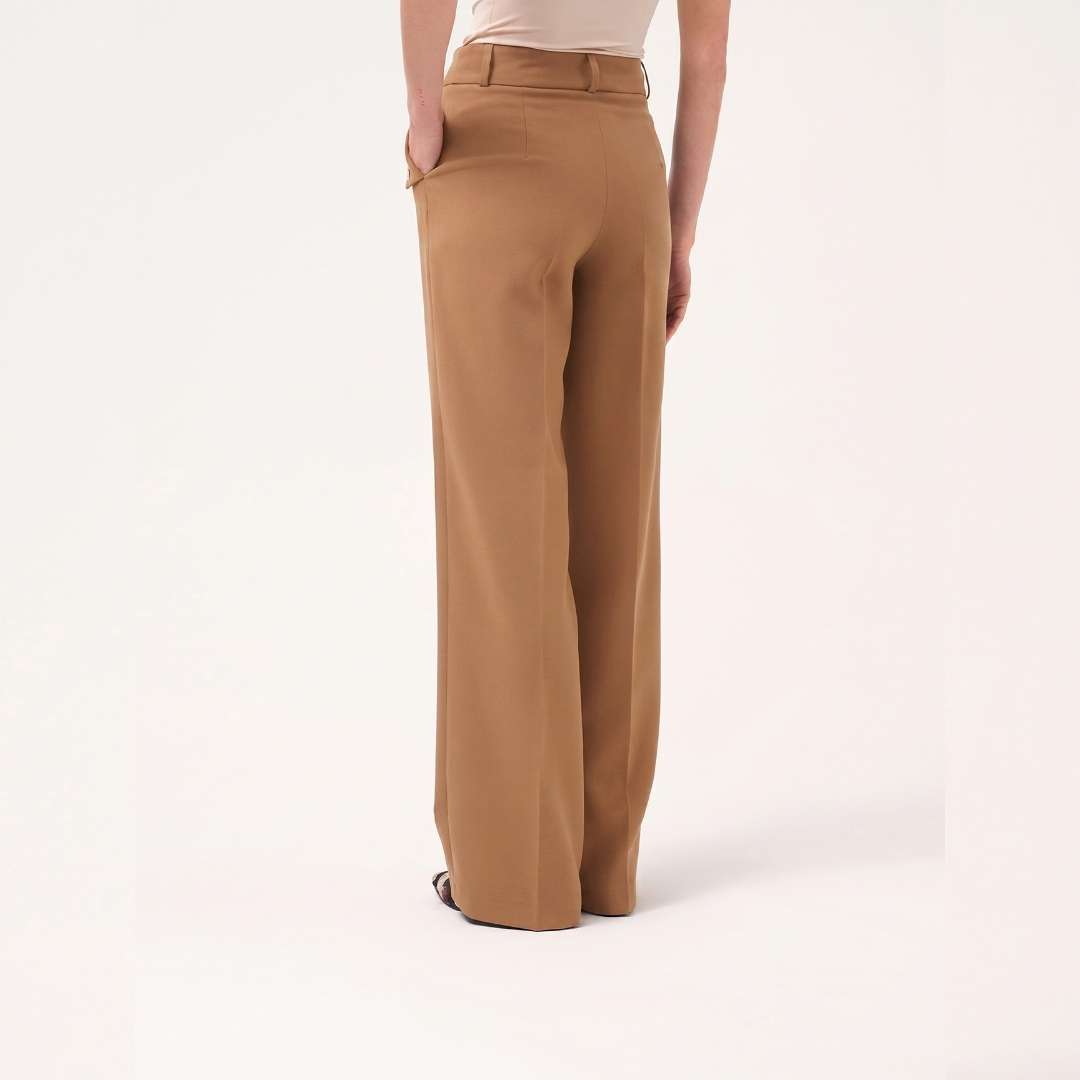 Cristina Barros Trouser Button Strap in Camel