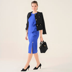 Cristina Barros Women's Short Chanel-Style Coat in Black