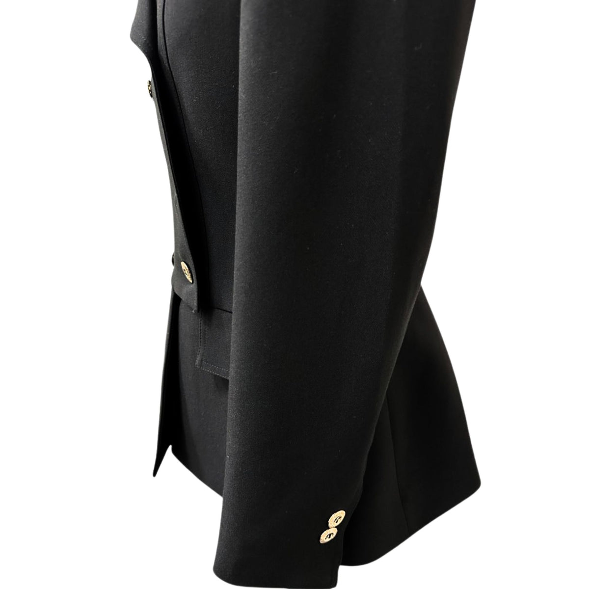 Cristina Barros Women's Waisted Blazer in Black with Peplum