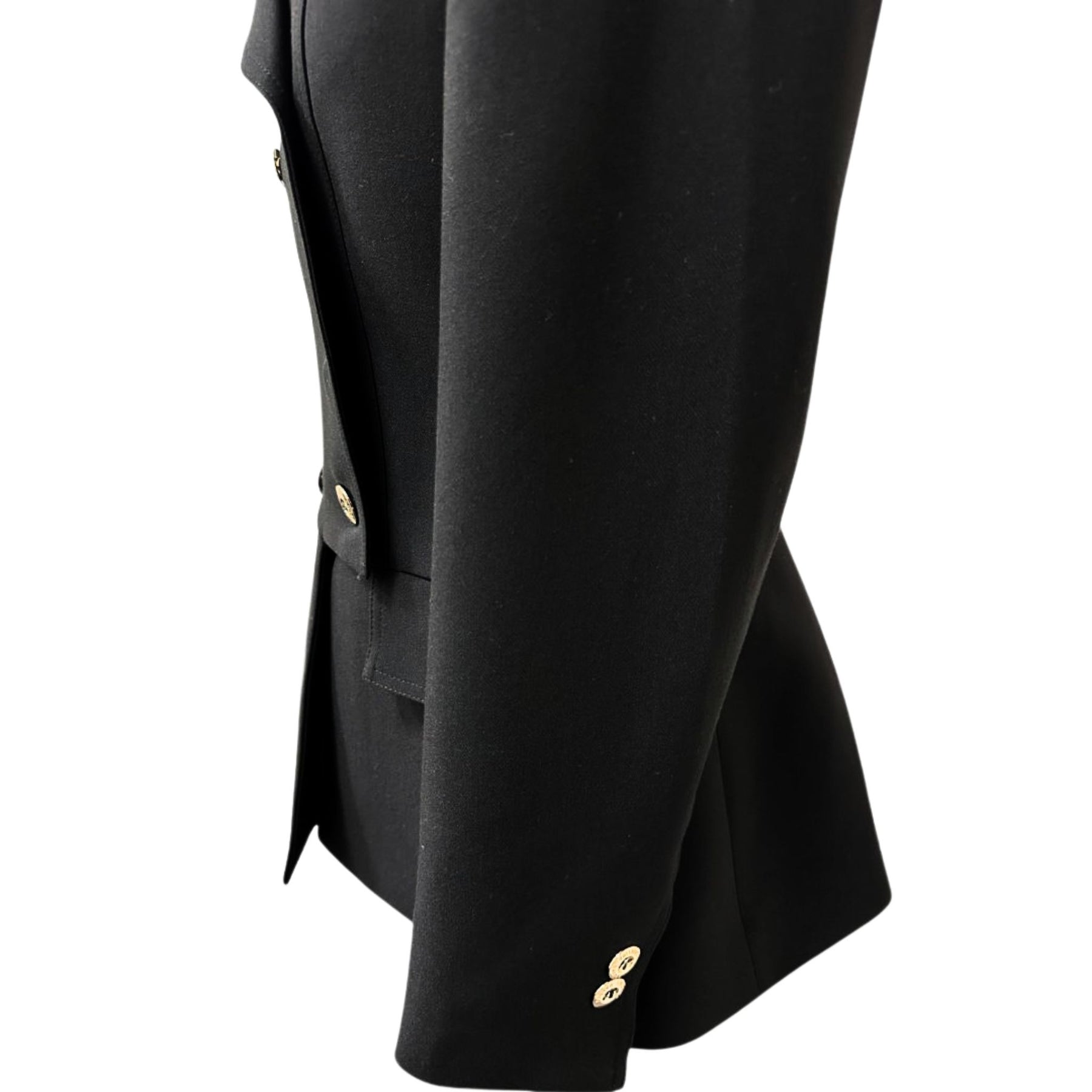 Cristina Barros Women's Waisted Blazer in Black with Peplum