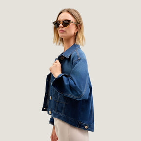 Cristina Barros Women's Denim Jacket in Blue