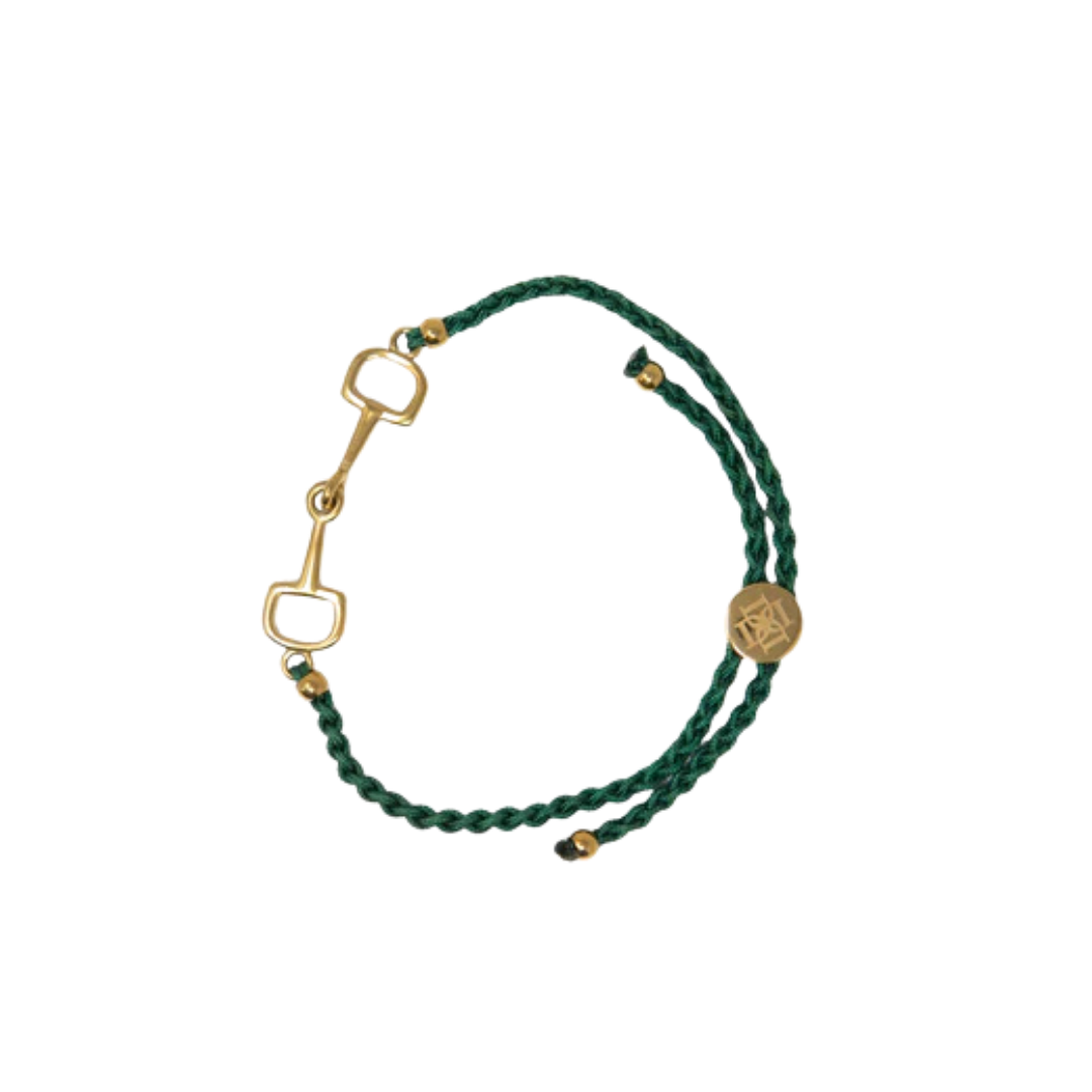 Dapple Equestrian Classic Bracelet in Green Gold