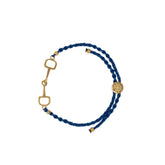 Dapple Equestrian Classic Bracelet in Navy Gold