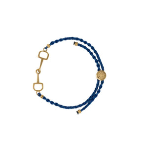 Dapple Equestrian Classic Bracelet in Navy Gold