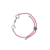 Dapple Equestrian Classic Bracelet in Pink Silver