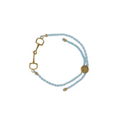 Dapple Equestrian Classic Bracelet in Turquoise Gold