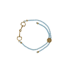 Dapple Equestrian Classic Bracelet in Turquoise Gold