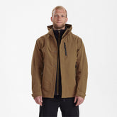 Deerhunter Men's Sarek Shell Jacket with hood in Butternut