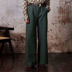 Diega Women's Parivo Tailored Trousers in Green
