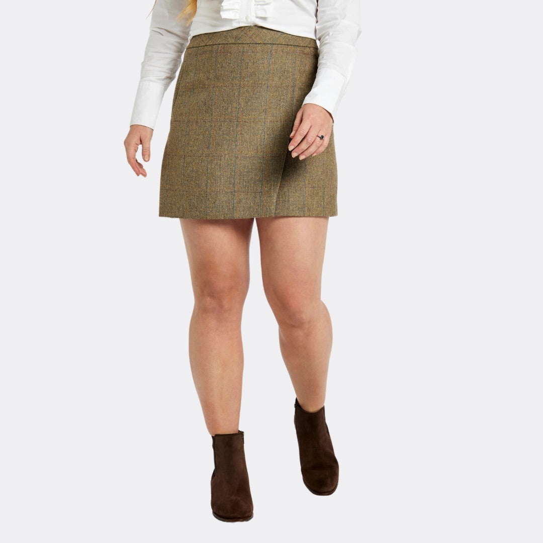 Dubarry Women's Buckthorn Tweed Skirt in Burren