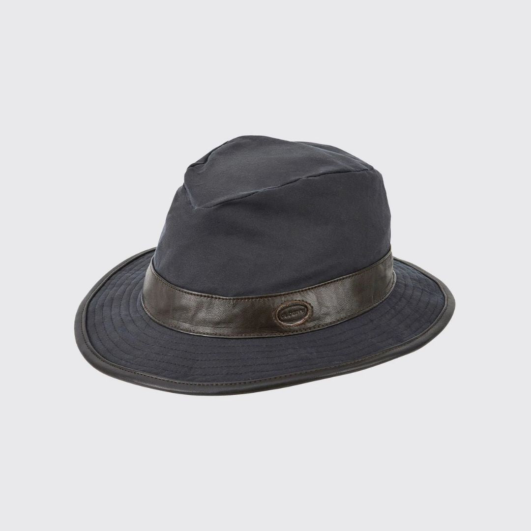 Dubarry Macreddin Wax Bucket Hat in Navy