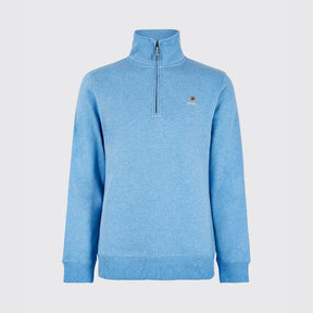 Dubarry Men's Boyce Zip Neck Jumper in Azure Blue
