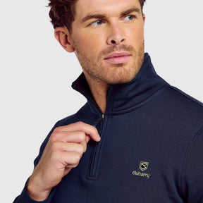 Dubarry Men's Boyce Zip Neck Jumper in Navy